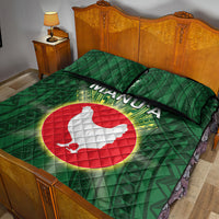 American Samoa Manu'a Cession Day Quilt Bed Set With Polynesian Pattern