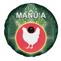 American Samoa Manu'a Cession Day Spare Tire Cover With Polynesian Pattern