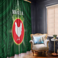 American Samoa Manu'a Cession Day Window Curtain With Polynesian Pattern LT05 - Polynesian Pride