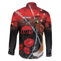 Papua New Guinea Remembrance Day Family Matching Long Sleeve Bodycon Dress and Hawaiian Shirt Lest We Forget