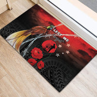 Papua New Guinea Remembrance Day Rubber Doormat Lest We Forget