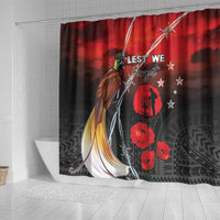 Papua New Guinea Remembrance Day Shower Curtain Lest We Forget
