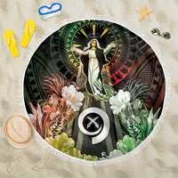 Vanuatu Happy Assumption Day Beach Blanket