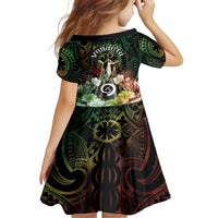 Vanuatu Happy Assumption Day Family Matching Short Sleeve Bodycon Dress and Hawaiian Shirt LT05 - Polynesian Pride