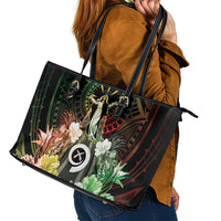 Vanuatu Happy Assumption Day Leather Tote Bag LT05 - Polynesian Pride