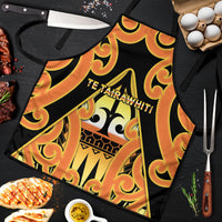 New Zealand Te Tairawhiti Apron Maori Koru Pattern LT05 Orange - Polynesian Pride