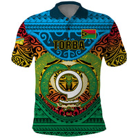 Vanuatu Torba Province Polo Shirt Vanuatuan Coat Of Arms Polynesian Pattern LT05 Green - Polynesian Pride