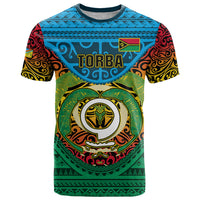 Personalized Vanuatu Torba Province T Shirt Vanuatuan Coat Of Arms Polynesian Pattern LT05 Green - Polynesian Pride