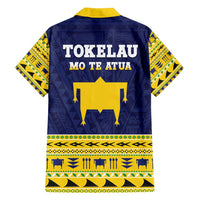 Tokelau Christmas Family Matching Long Sleeve Bodycon Dress and Hawaiian Shirt Tokelauan Turtle Santa Sleigh LT05 - Polynesian Pride
