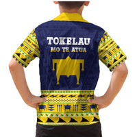 Tokelau Christmas Family Matching Mermaid Dress and Hawaiian Shirt Tokelauan Turtle Santa Sleigh LT05 - Polynesian Pride