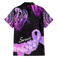 Pancreatic Cancer Awareness Family Matching Puletasi Dress and Hawaiian Shirt Keep Calm And Fight On Polynesian Pattern LT05 - Polynesian Pride