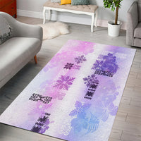 Hawaiian Quilt Area Rug Vintage Pattern Galaxy LT05 - Polynesian Pride
