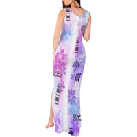 Hawaiian Quilt Tank Maxi Dress Vintage Pattern Galaxy LT05 - Polynesian Pride