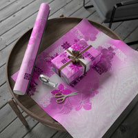 Hawaiian Quilt Wrapping Paper Vintage Pattern Pink - Polynesian Pride