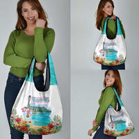 Aloha Hawaii Waikiki Beach Landscape Grocery Bag