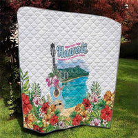 Aloha Hawaii Waikiki Beach Landscape Quilt
