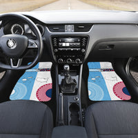 Custom Fiji And USA Palm Tree With Eagle Car Mats LT05 - Polynesian Pride