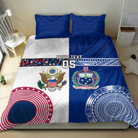 Custom Samoa And USA Together Bedding Set LT05 - Polynesian Pride
