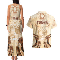 Tonga Women's Day Couples Matching Tank Maxi Dress and Hawaiian Shirt With Polynesian Pattern LT05 - Polynesian Pride