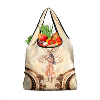 Tonga Women's Day Grocery Bag With Polynesian Pattern