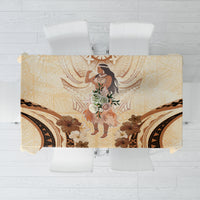 Tonga Women's Day Tablecloth With Polynesian Pattern LT05 Beige - Polynesian Pride