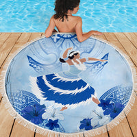 Cook Islands Women's Day Beach Blanket With Polynesian Pattern LT05 - Polynesian Pride