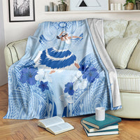 Cook Islands Women's Day Blanket With Polynesian Pattern