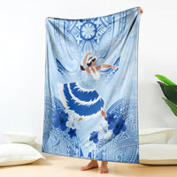Cook Islands Women's Day Blanket With Polynesian Pattern