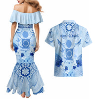 Cook Islands Women's Day Couples Matching Mermaid Dress and Hawaiian Shirt With Polynesian Pattern LT05 - Polynesian Pride