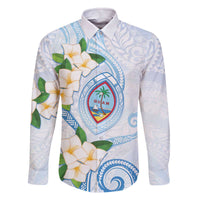 Guam Chamorro Family Matching Off The Shoulder Long Sleeve Dress and Hawaiian Shirt Guasali Flowers Curves Style