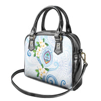 Guam Chamorro Shoulder Handbag Guasali Flowers Curves Style