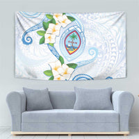 Guam Chamorro Tapestry Guasali Flowers Curves Style