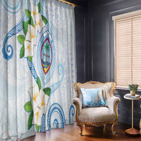 Guam Chamorro Window Curtain Guasali Flowers Curves Style