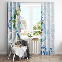 Guam Chamorro Window Curtain Guasali Flowers Curves Style