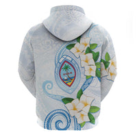 Guam Chamorro Zip Hoodie Guasali Flowers Curves Style