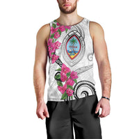 Guam Chamorro Men Tank Top Curves Polynesian Tattoo Mix Bougainvillea