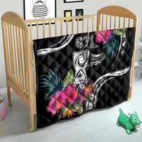 Hafa Adai Guam Quilt Polynesian Tattoo Tropical Flowers