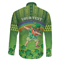 Personalised Hawaii Saint Patrick's Day Family Matching Puletasi and Hawaiian Shirt Let's Get Fit Shaced LT05 - Polynesian Pride