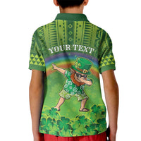 Personalised Hawaii Saint Patrick's Day Kid Polo Shirt Let's Get Fit Shaced