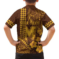 Personalised Hawaii Mililani High School Family Matching Puletasi and Hawaiian Shirt Tribal Tattoo With Hibiscus Flowers LT05 - Polynesian Pride