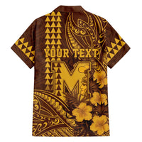 Personalised Hawaii Mililani High School Hawaiian Shirt Tribal Tattoo With Hibiscus Flowers
