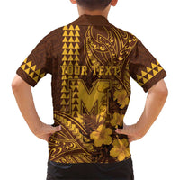Personalised Hawaii Mililani High School Hawaiian Shirt Tribal Tattoo With Hibiscus Flowers