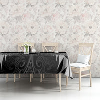 Custom New Zealand Cricket Tablecloth Go Champions World Cup 2024 With Maori Pattern