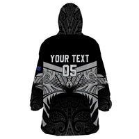 Custom New Zealand Cricket Wearable Blanket Hoodie Go Champions World Cup 2024 With Maori Pattern LT05 - Polynesian Pride