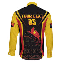 Custom Papua New Guinea Cricket Family Matching Long Sleeve Bodycon Dress and Hawaiian Shirt 2024 World Cup