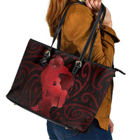 Aotearoa Mana Wahine Leather Tote Bag The Spiritual Power Of Women LT05 - Polynesian Pride