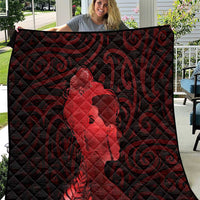Aotearoa Mana Wahine Quilt The Spiritual Power Of Women LT05 Red - Polynesian Pride