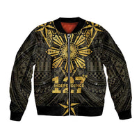 Personalised Philippines Independence Day Bomber Jacket Filipinos Sun Star Tribal
