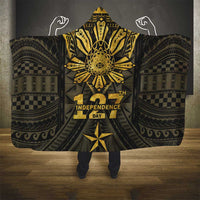 Philippines Independence Day Hooded Blanket Filipinos Sun Star Tribal