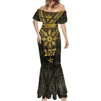 Personalised Philippines Independence Day Mermaid Dress Filipinos Sun Star Tribal LT05 - Polynesian Pride
